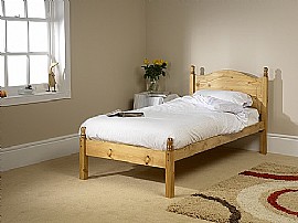 Orlando Pine Wood Bed Frame (2 finishes)